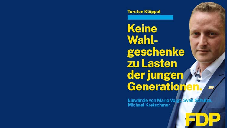 Torsten Klöppel - Keine Wahlgeschenke zu Lasten der Jungen