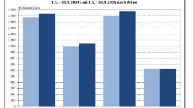 Entwicklungen der Kommunalausgaben im Vorjahresvergleich