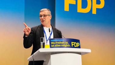 Robert-Martin Montag auf dem Parteitag